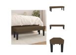 Vidaxl Panca Marrone Scuro 100X30X30 Cm In Tessuto - Panche