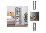 Vidaxl Libreria Grigio Sonoma 45X24X160 Cm Materiale A Base Di Legno - Librerie E Librerie