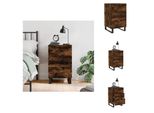 Vidaxl Comodino Rovere Fumé 40X40X66 Cm Materiale A Base Di Legno - Comodini