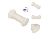 Vidaxl Corda Da Lavoro Bianca 6 Mm 50 M In Polipropilene - Corde