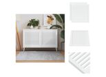 Vidaxl Ante Dell'armadio A Doghe 2 Pezzi Bianco 61,5X59,4 Cm Legno Massiccio - Ante Dell'armadio