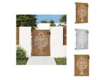 Vidaxl Cancello Da Giardino 85X150 Cm In Acciaio Corten A Forma Di Albero - Cancelli Da Giardino