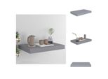 Vidaxl Scaffale Galleggiante Grigio 40X23X3,8 Cm Mdf - Mensole A Muro