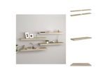 Vidaxl Mensole Galleggianti 4 Pz. Effetto Quercia 80X23,5X3,8 Cm Mdf - Mensole A Muro
