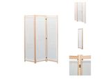 Vidaxl Divisorio Per Ambienti In 3 Parti Crema 120 X 170 X 4 Cm - Divisorio Per Ambienti