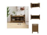 Vidaxl Panca Da Corridoio Marrone Miele 110X40X60 Cm Pino Massiccio - Panche Da Corridoio E Cassapanche