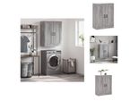 Vidaxl Armadio A Muro Grigio Sonoma 69,5X34X90 Cm Materiale Legno - Credenze