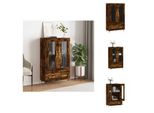 Vidaxl Credenza Rovere Affumicato 69,5X31X115 Cm Materiale A Base Di Legno - Credenze