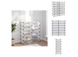 Vidaxl Portascarpe Trasparente 94,5X36,5X106 Cm Pp - Portascarpe E Armadietti