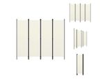 Vidaxl Divisorio 4 Pezzi Bianco Crema 200X180 Cm - Divisori Per Ambienti