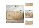 Vidaxl Credenze 2 Pezzi In Legno Sonoma-Quercia - Credenze