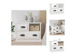 Vidaxl Comodino Bianco Lucido 60X39X45 Cm - Comodini