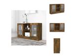 Vidaxl Vetrina In Rovere Affumicato 120X30,5X70 Cm Materiale Legno - Credenze