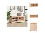 Vidaxl Panca Per Scarpe 110X38X45,5 Cm In Legno Di Pino Massiccio - Scarpiere E Armadietti