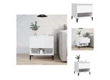 Vidaxl Tavolino Bianco 50X46X50 Cm In Legno - Tavolini