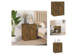 Vidaxl Comodino Rovere Fumé 50X36X60 Cm Materiale A Base Di Legno - Comodini