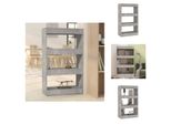 Vidaxl Libreria/Divisorio Per Camera Grigio Cemento 60X30X103 Cm Materiale A Base Di Legno - Librerie E Librerie