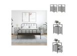 Vidaxl Comodini 2 Pz. Grigio Sonoma 30X60X60 Cm Materiale A Base Di Legno - Comodini