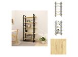 Vidaxl Libreria 5 Scomparti 100X30X175 Cm In Legno Di Pino Massiccio - Librerie E Scaffalature