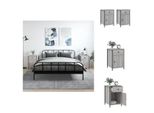 Vidaxl Comodini 2 Pz. Grigio Sonoma 40X42X60 Cm Materiale A Base Di Legno - Comodini