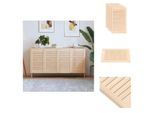 Vidaxl Ante Dell'armadio A Persiana 4 Pezzi 69X39,4 Cm In Legno Massiccio - Ante Dell'armadio
