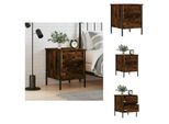 Vidaxl Comodino Rovere Fumé 40X42X50 Cm Materiale A Base Di Legno - Comodini