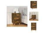 Vidaxl Comodino Rovere Fumé 40X40X66 Cm Materiale A Base Di Legno - Comodini