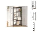 Vidaxl Libreria 80X30X180 Cm In Acciaio E Materiale Ligneo - Librerie E Scaffalature