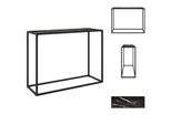 Vidaxl Consolle Nera 100X35X75 Cm In Vetro Temperato - Tavoli Laterali