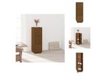 Vidaxl Credenza Marrone Miele 34X40X108,5 Cm Pino Massiccio - Credenze