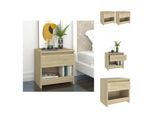 Vidaxl Comodini 2 Pezzi Rovere Sonoma 40X30X39 Cm Materiale A Base Di Legno - Comodini