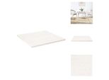 Vidaxl Piano Da Tavolo Bianco 90X90X2,5 Cm In Legno Massiccio Di Pino Quadrato - Piani Da Tavolo
