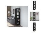 Vidaxl Libreria/Divisorio Nero 40X35X167 Cm In Legno Di Pino Massiccio - Librerie E Scaffalature