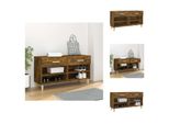 Vidaxl Scarpiera In Rovere Fumé 102X35X55 Cm Materiale A Base Di Legno - Scarpiere E Armadietti
