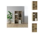 Vidaxl Libreria/Seduta Sonoma Rovere 50X25X80 Cm Materiale A Base Di Legno - Librerie E Scaffalature