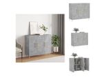 Vidaxl Credenza Grigio Cemento 90X34X80 Cm Materiale Legno - Credenze