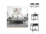 Vidaxl Comodini 2 Pz. Grigio Sonoma 40X41X50 Cm Materiale A Base Di Legno - Comodini