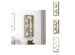 Vidaxl Scaffale A Muro Rovere Sonoma 36X16X90 Cm Materiale A Base Di Legno - Scaffali A Muro