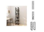 Vidaxl Libreria 5 Scomparti Bianca 40X30X175 Cm In Legno Di Pino Massiccio - Librerie E Scaffalature