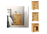 Vidaxl Comodino In Stile Messico In Pino Massiccio 53X39X66 Cm - Comodini