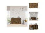 Vidaxl Credenza Rovere Fumé 120X36X69 Cm Materiale Legno - Credenze