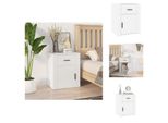 Vidaxl Comodino Bianco 50X36X60 Cm Materiale Legno - Comodini