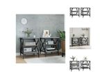 Vidaxl Tavolini 2 Pz. Grigio Sonoma 40X42X50 Cm Materiale A Base Di Legno - Tavolini