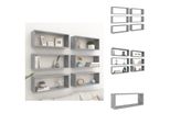 Vidaxl Mensole A Cubo 6 Pz. Grigio Cemento 60X15X23 Cm Materiale A Base Di Legno - Mensole A Muro