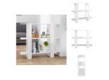 Vidaxl Libreria/Divisorio Bianco Lucido 100X30X87 Cm - Librerie E Scaffalature