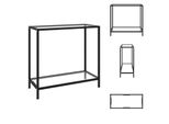 Vidaxl Consolle Trasparente 80X35X75 Cm In Vetro Temperato - Tavoli Laterali