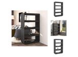 Vidaxl Libreria/Divisorio Grigio 80X35X135 Cm In Legno Di Pino Massiccio - Librerie E Scaffali