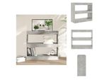 Vidaxl Libreria/Divisorio Grigio Cemento 80X30X72 Cm - Librerie E Scaffalature