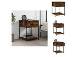 Vidaxl Comodino Rovere Fumé 44X45X58 Cm Materiale A Base Di Legno - Comodini