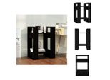 Vidaxl Libreria/Divisorio Nero 41X35X57 Cm In Legno Di Pino Massiccio - Librerie E Scaffali